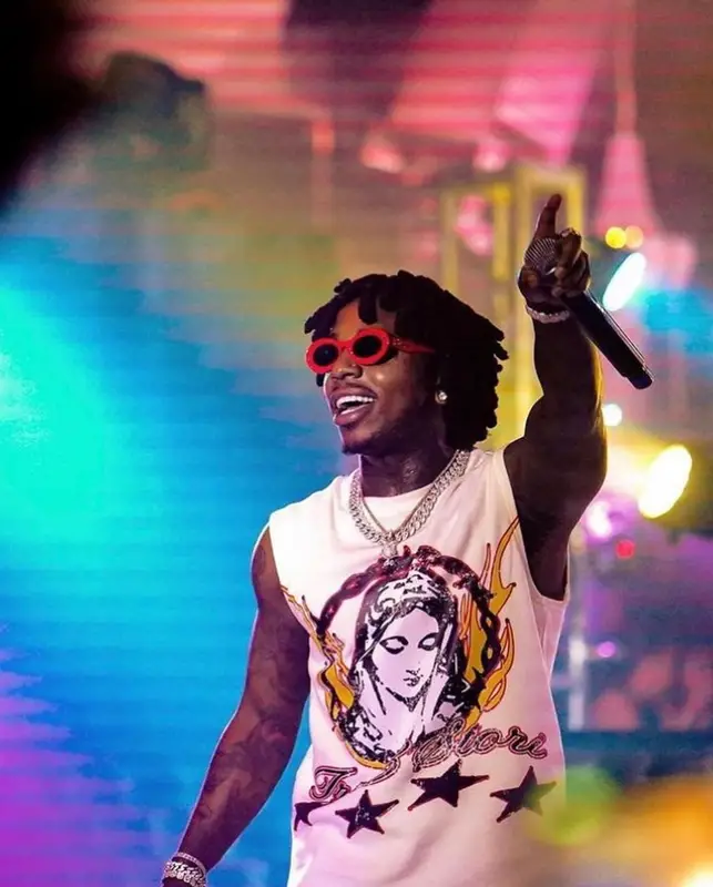 Jacquees outfit in Alchemist, Nike, and Loewe, 2023