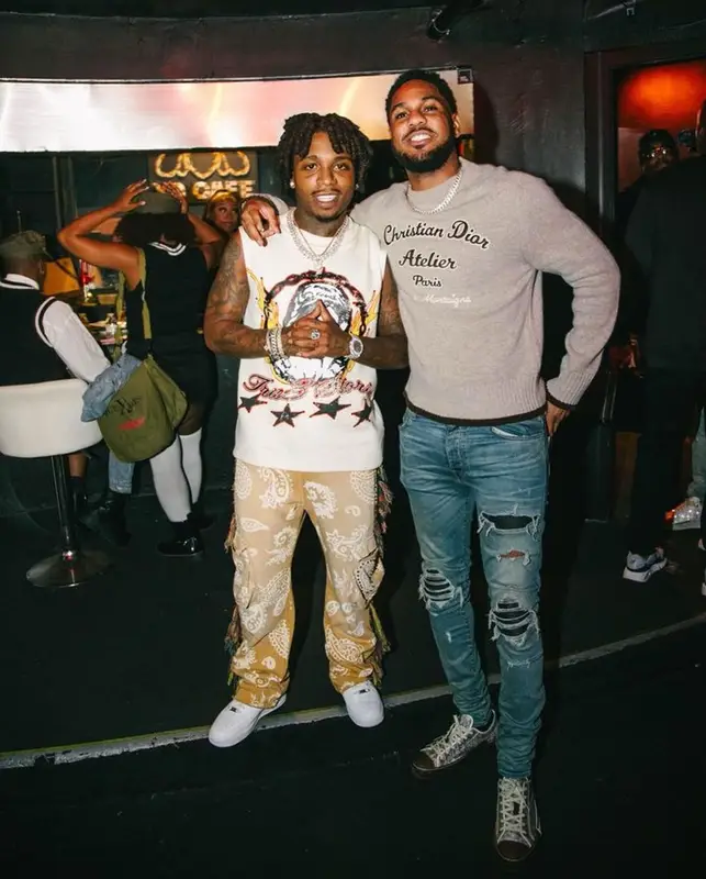 Jacquees outfit in Alchemist, Nike, and Loewe, 2023