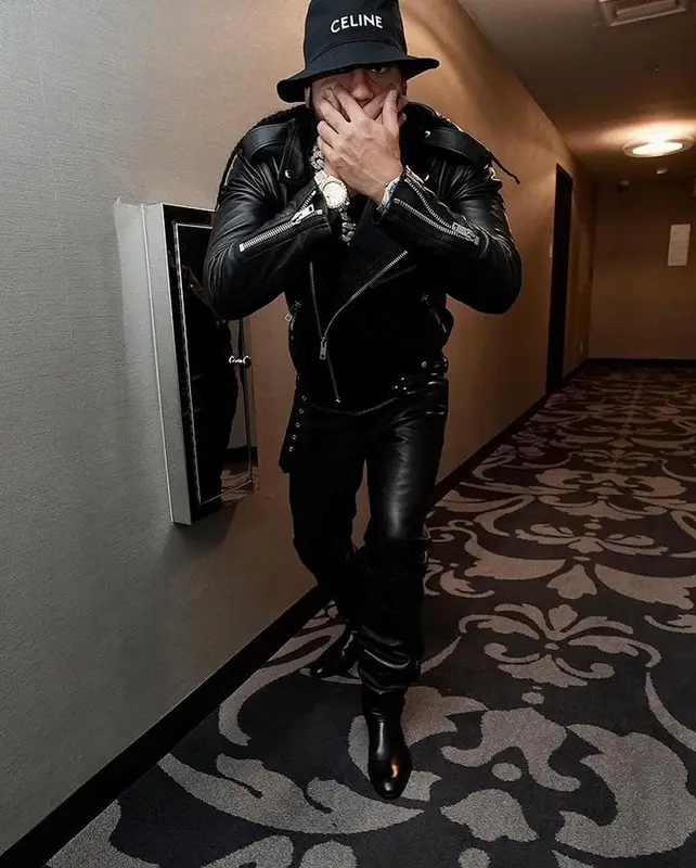 El Alfa El Jefe outfit in Celine, 2023