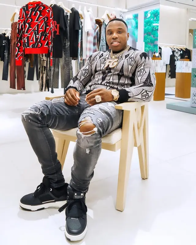 BandMan Kevo outfit in Amiri, 2023