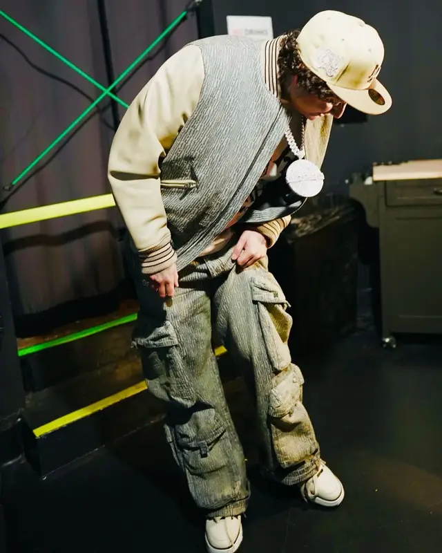 OhGeesy outfit in Amiri, 2023