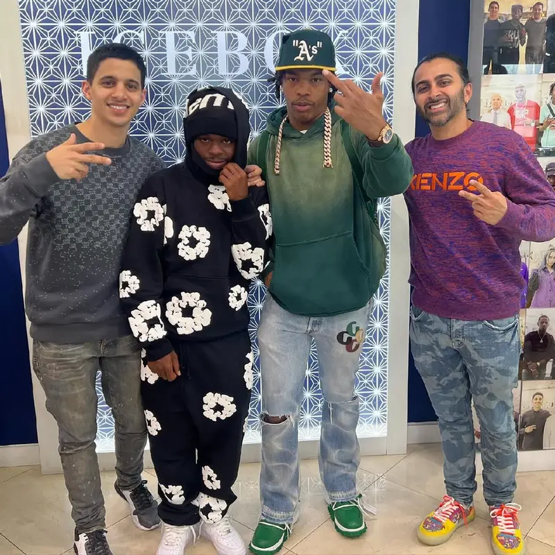 42 Dugg outfit in Denim Tears and Nike, 2023