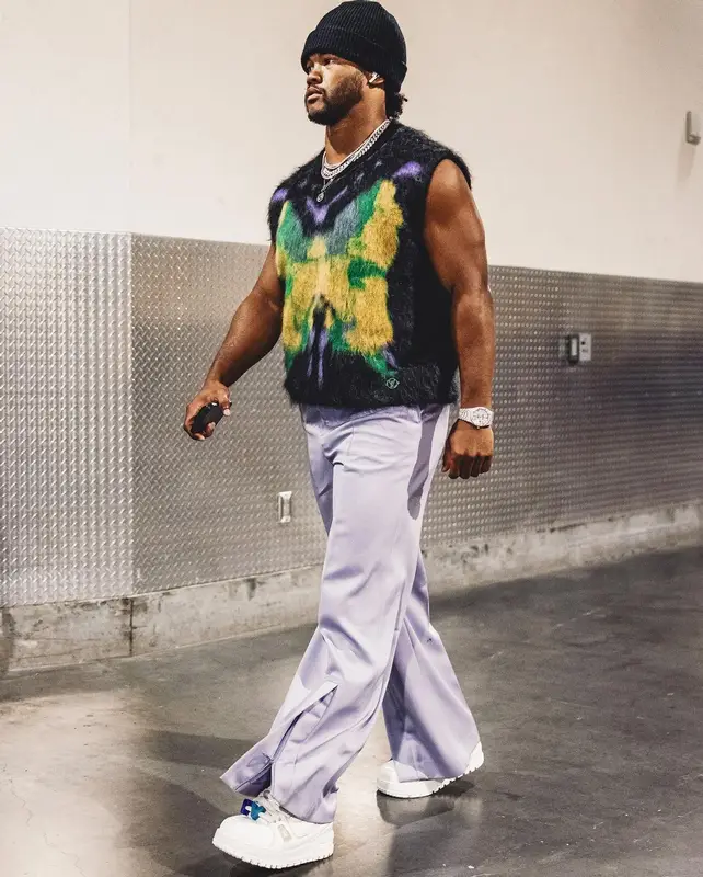 Kyler Murray outfit in Louis Vuitton, 2023