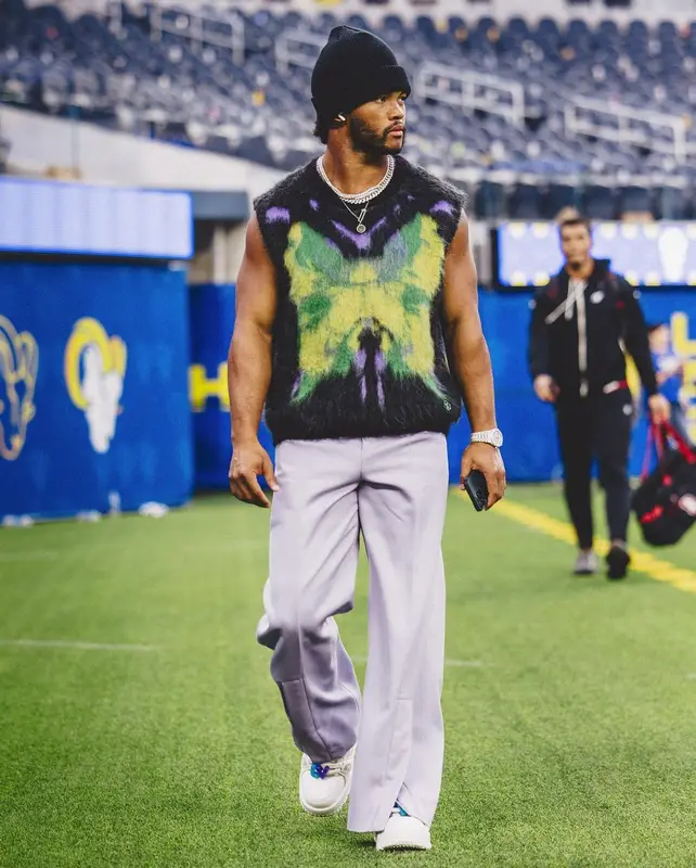 Kyler Murray outfit in Louis Vuitton, 2023