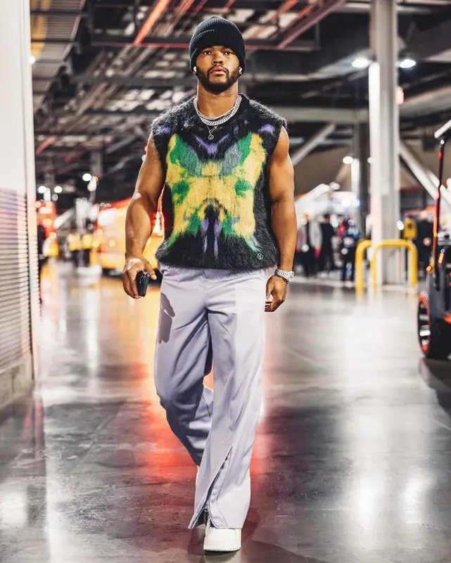 Kyler Murray outfit in Louis Vuitton, 2023