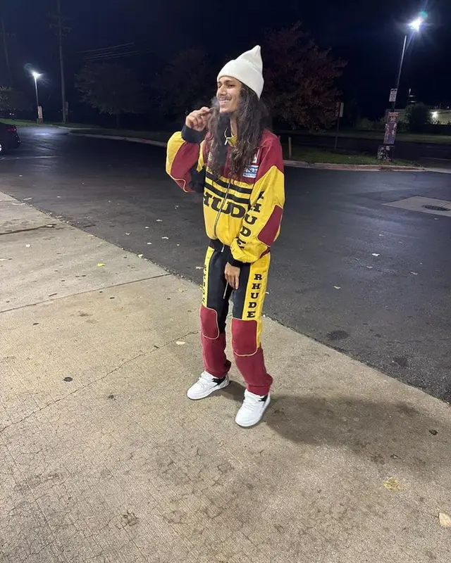 BabyTron outfit in Rhude and Celine, 2023