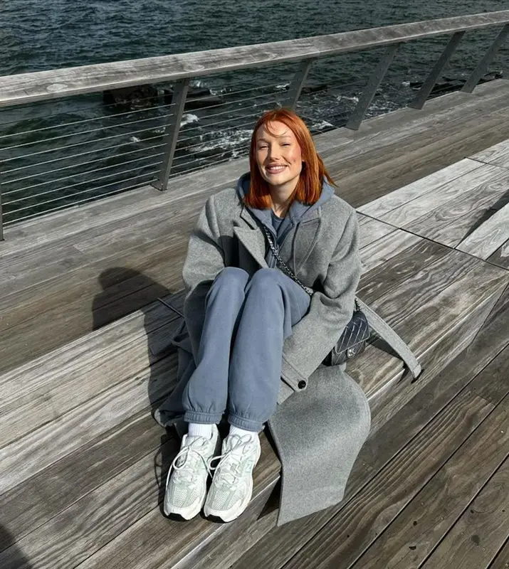 Meredith Duxbury outfit in Helsa Studio, New Balance, and Chanel, 2023