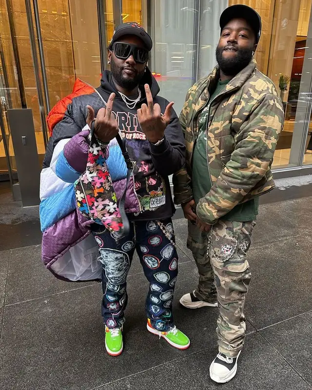 Peezy outfit in Gucci, Barriers, and Rick Owens, 2023