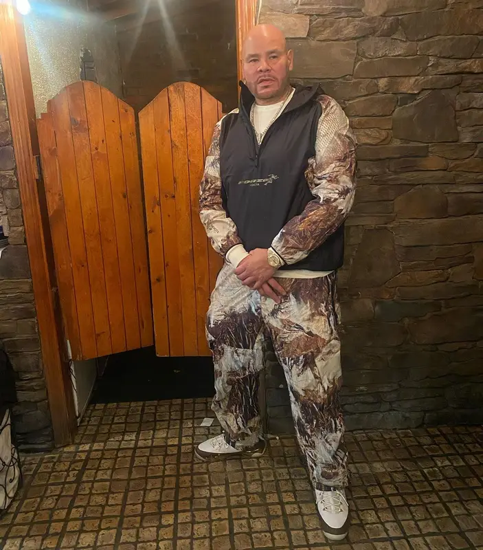 Fat Joe outfit in Nike, Jordan, and Nocta, 2023
