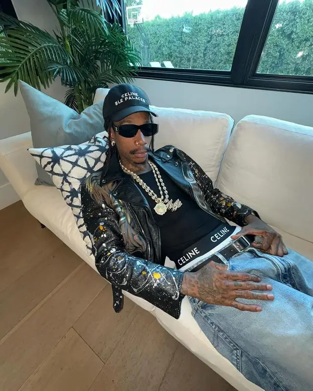 Wiz Khalifa outfit in Rick Owens and Celine, 2023