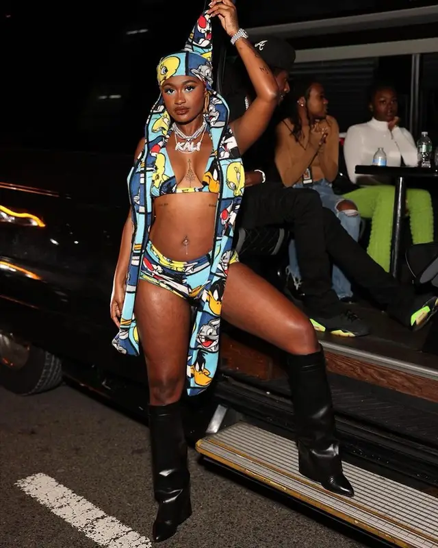 kaliii outfit in Givenchy and Adriana Sahar, 2023