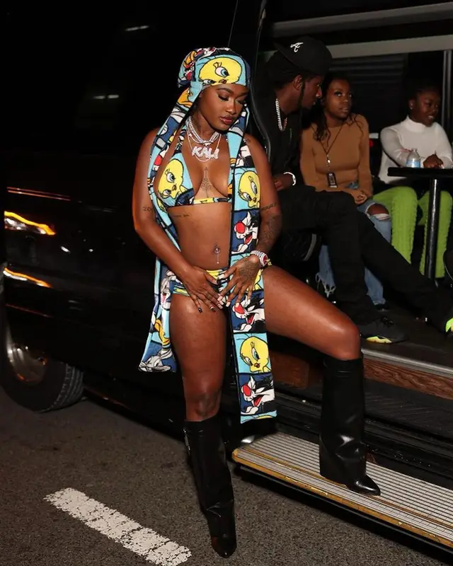 kaliii outfit in Givenchy and Adriana Sahar, 2023