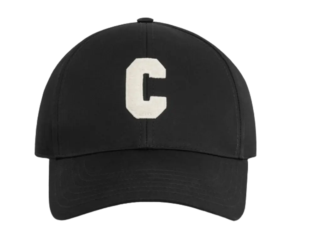 Celine Black Initial Baseball Cap $590