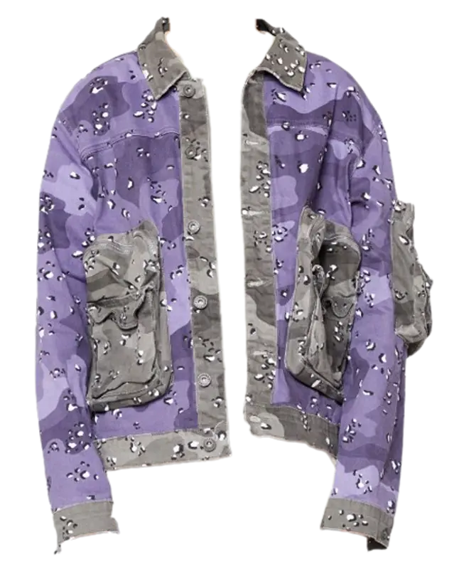 Valabasas Purple Captain Denim Jacket $152