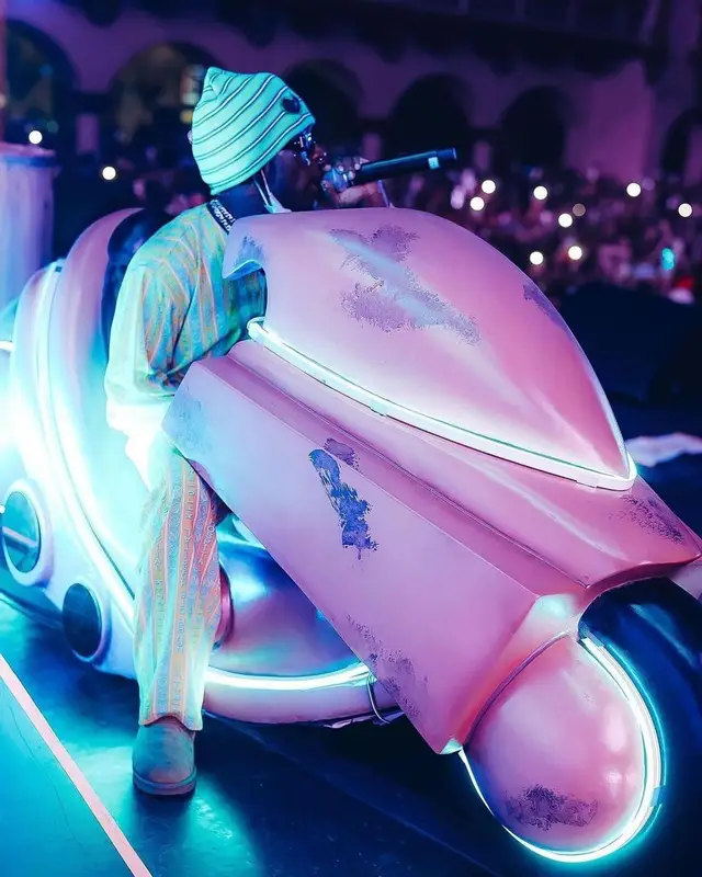 Lil Uzi Vert outfit in Ugg, 99%IS, and Chrome Hearts, 2023