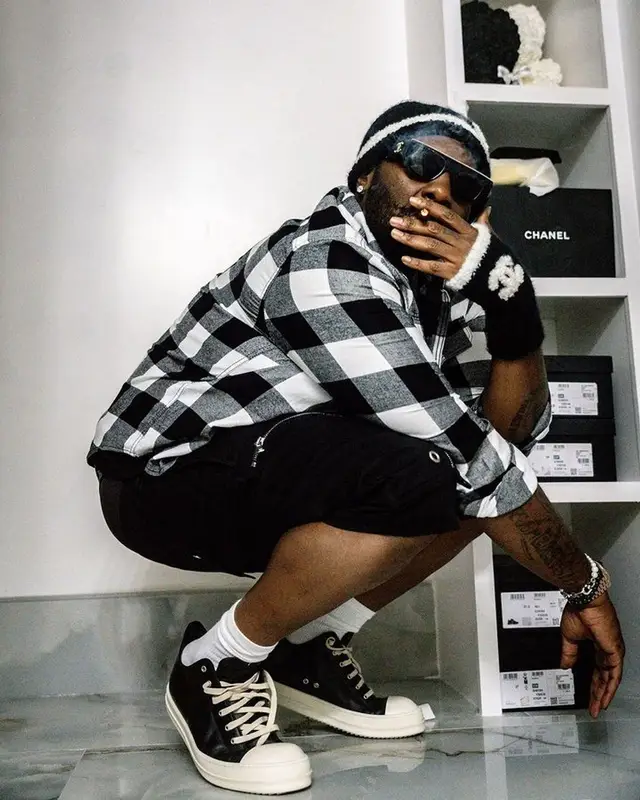 Peezy outfit in Rick Owens and Chanel, 2023