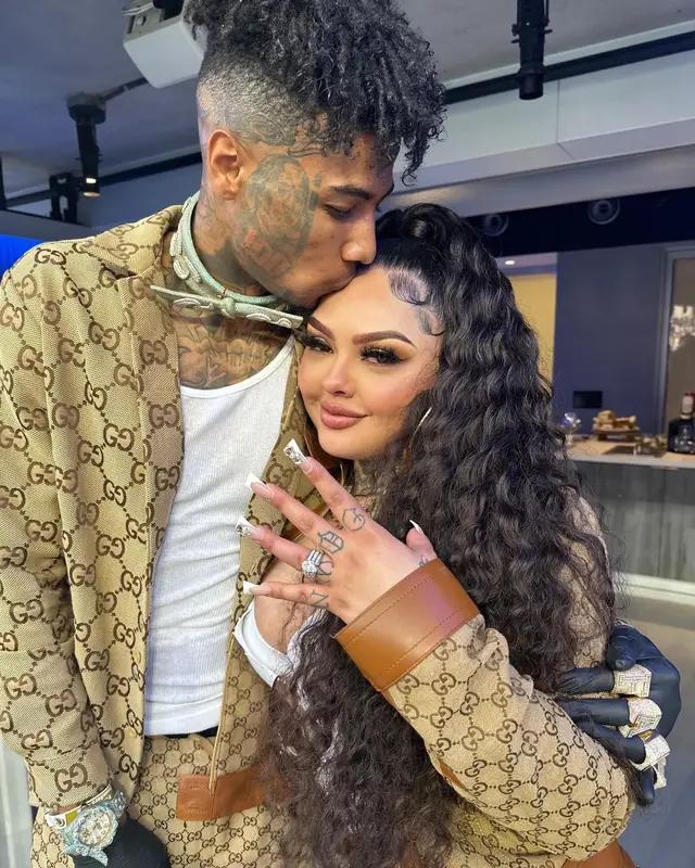 Blueface outfit in Gucci, 2023