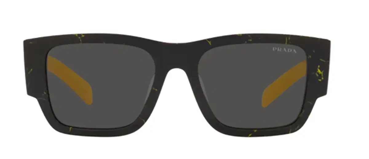 Prada Black Square-Frame Sunglasses $416