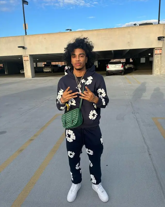 Jay Cinco outfit in Denim Tears, Nike, and Goyard, 2023