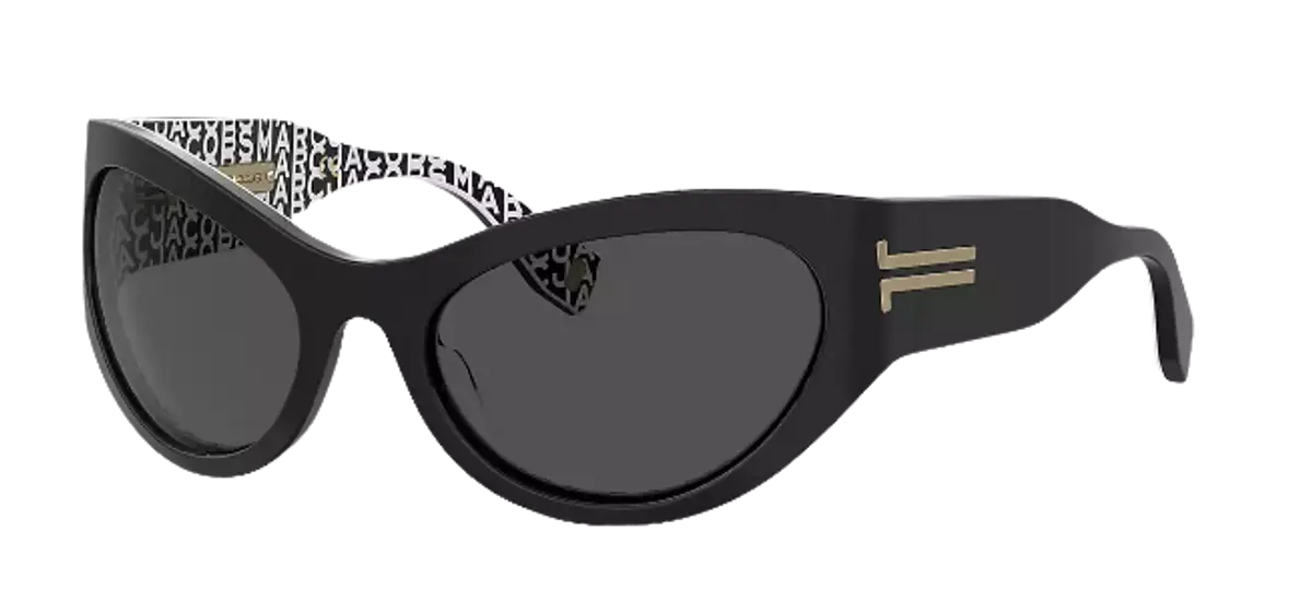 Marc Jacobs Black Icom Wrapped Sunglasses $255