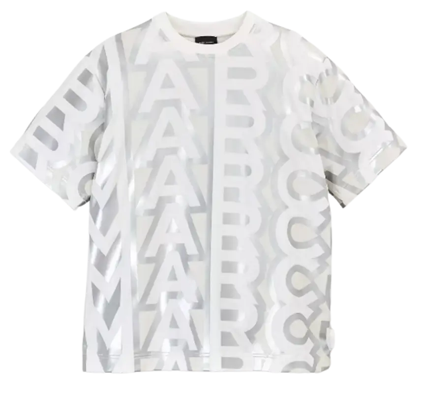 Marc Jacobs White Monogram Big T-Shirt $195