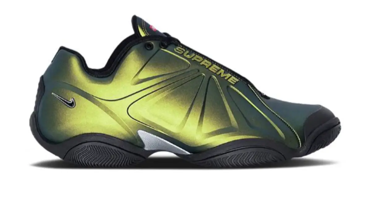 Supreme Metallic Gold Air Zoom Courtposite $183