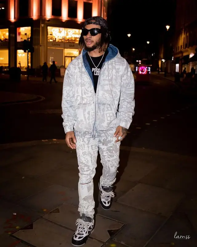 Poco Lee outfit in Ksubi, Louis Vuitton, and Balenciaga, 2023
