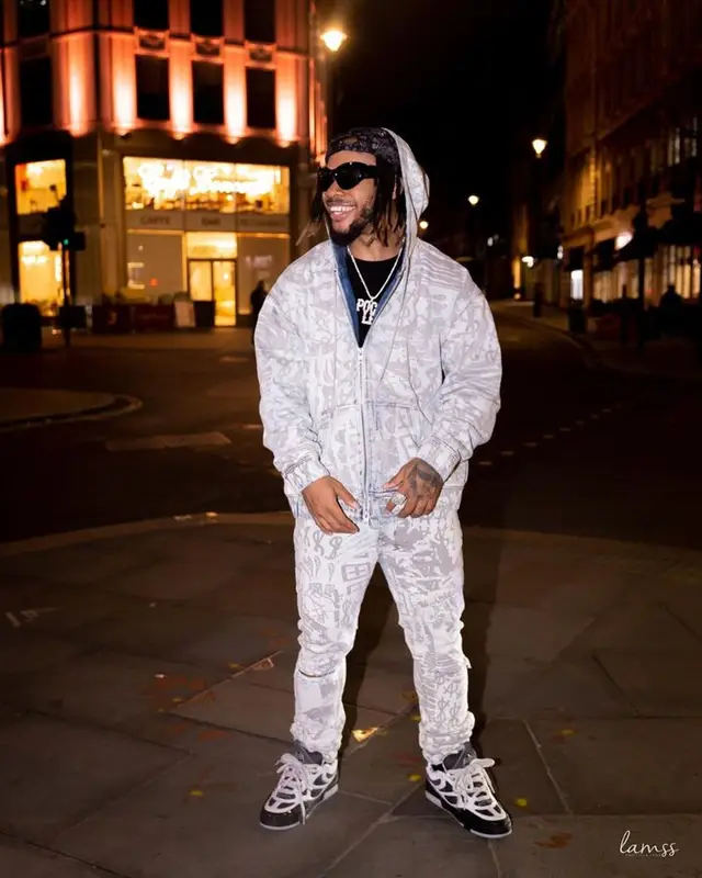 Poco Lee outfit in Ksubi, Louis Vuitton, and Balenciaga, 2023