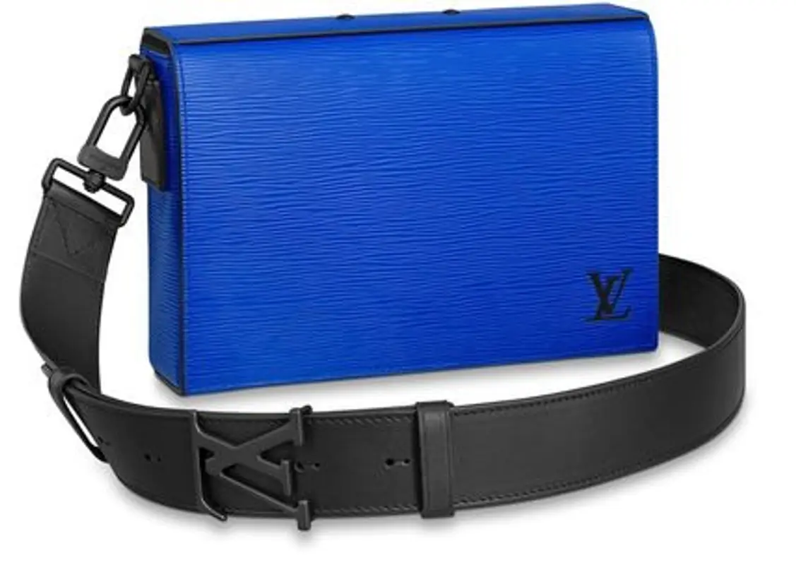 Louis Vuitton Blue Box Messenger Bag $2600