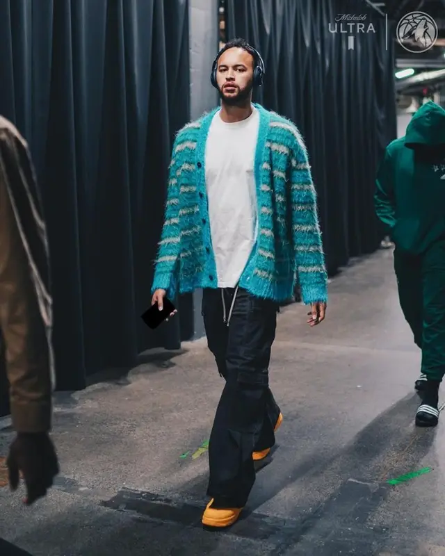 Kyle Anderson outfit in Marni, Rick Owens, and Nike, 2023