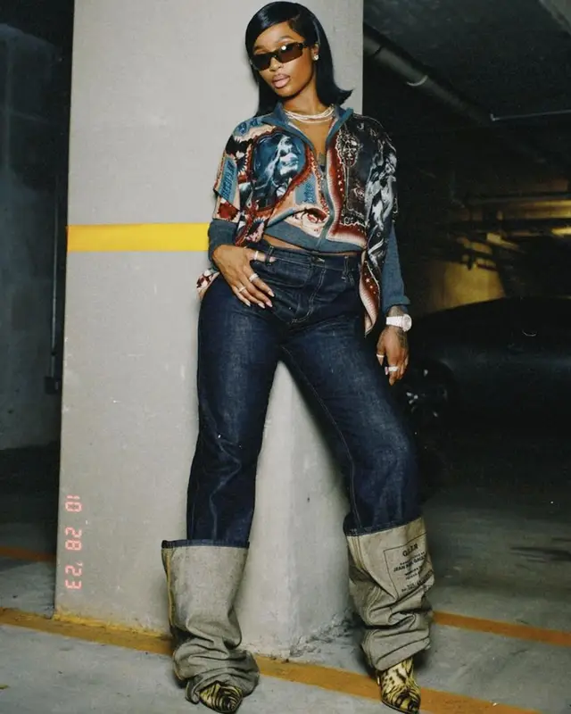 Dess Dior outfit in Jean Paul Gaultier, Fendi, and Dior, 2023