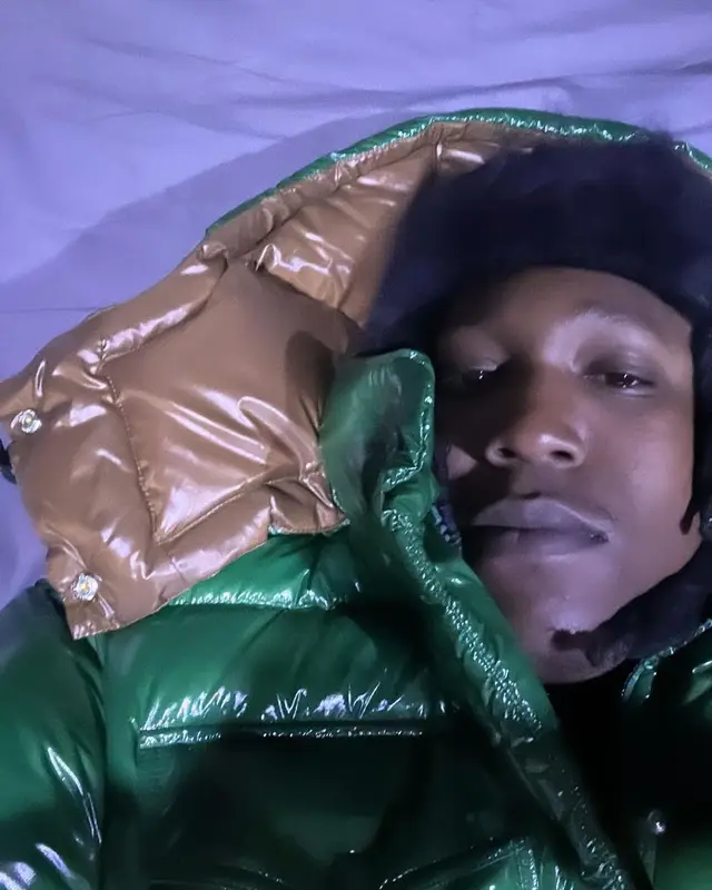 Don Toliver outfit in Moncler, Balenciaga, and Loewe, 2023