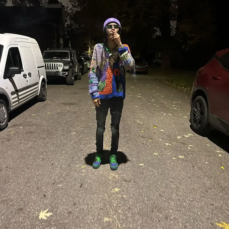 BabyTron outfit in Amiri, Bape, and Carhartt, 2023