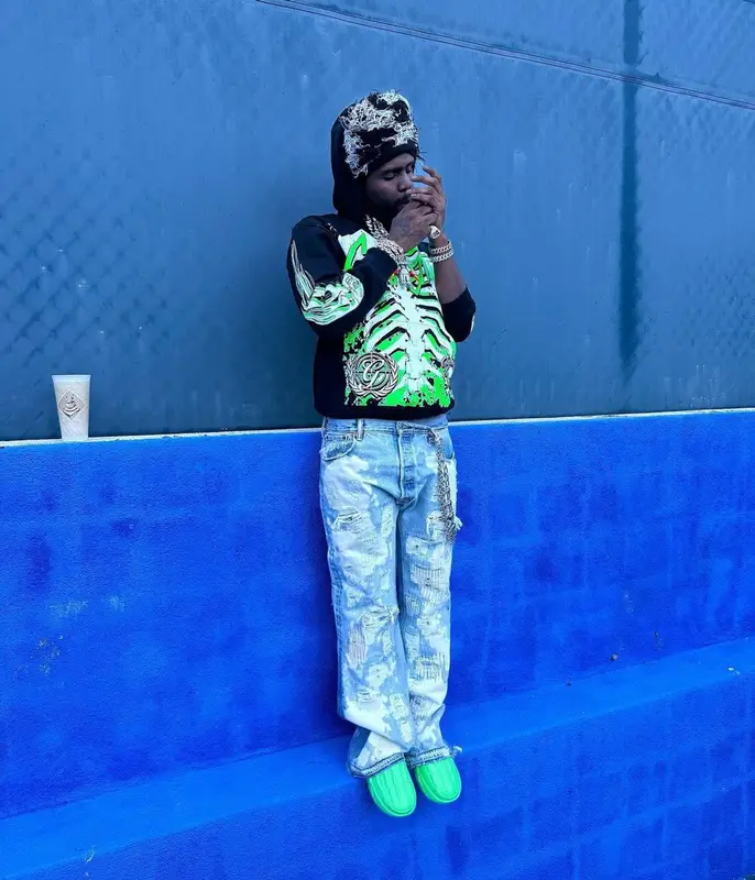 Chief Keef outfit in Gnarcotic, 2023