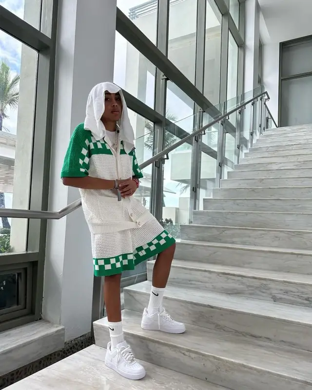 Stunna Gambino outfit in Casablanca and Nike, 2023