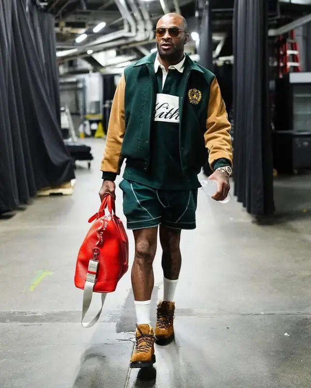 PJ Tucker outfit in Kith, Brunello Cucinelli, and Louis Vuitton, 2023