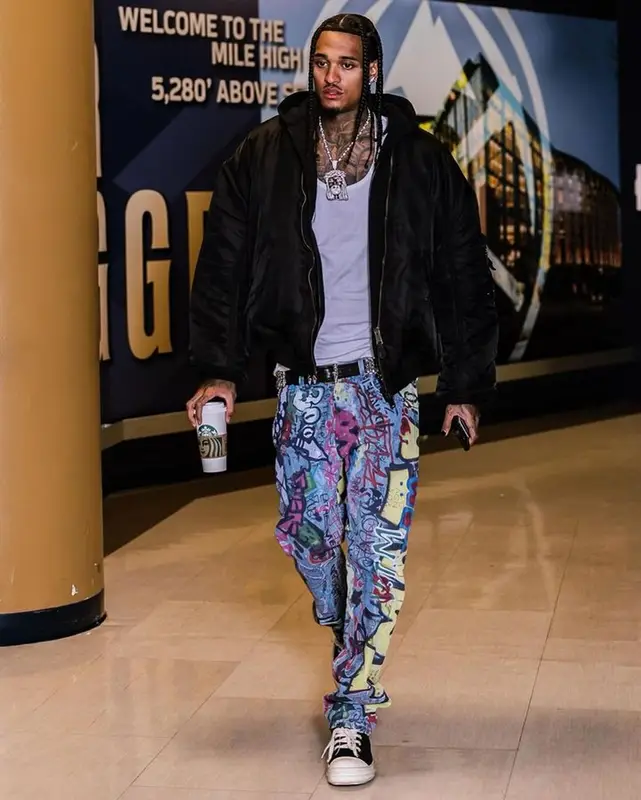 Jordan Clarkson outfit in Balenciaga, Vetements, and Rick Owens, 2023