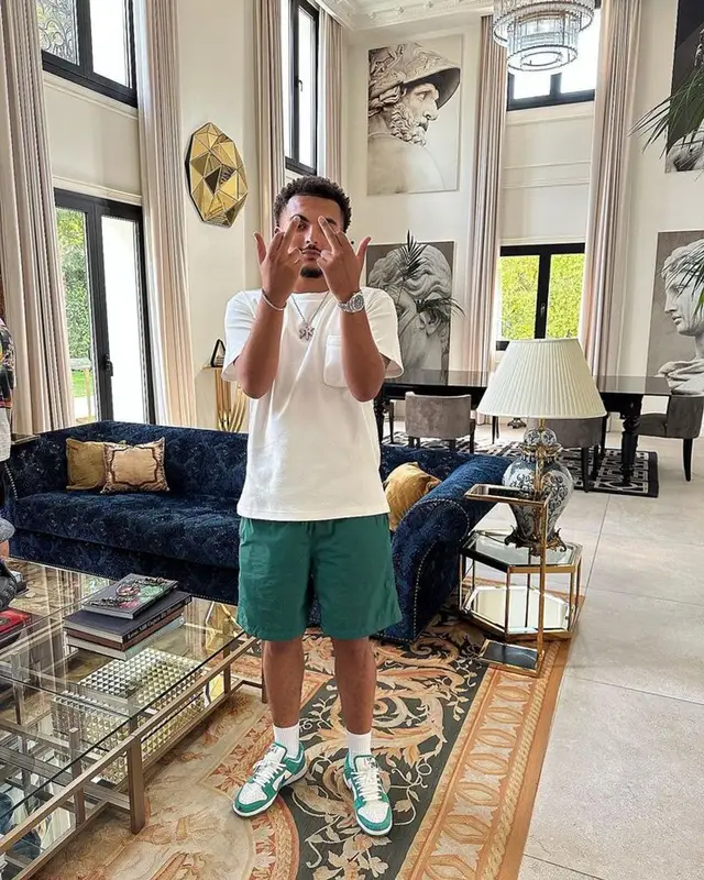 RK outfit in Louis Vuitton and Nike, 2023