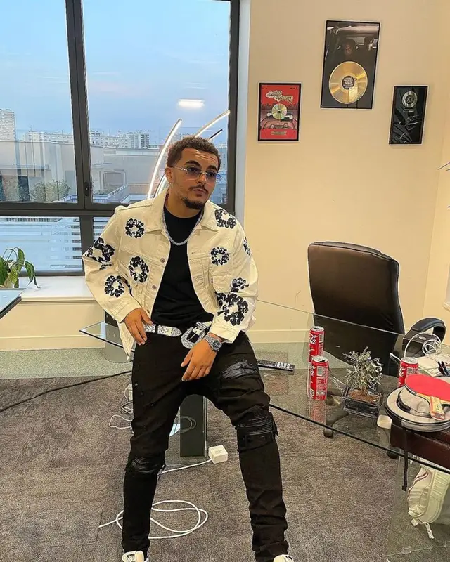 RK outfit in Denim Tears, Amiri, and B.B. Simon, 2023