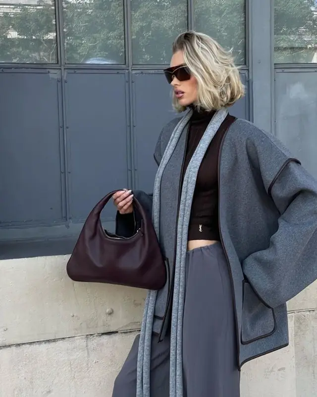 Elsa Hosk outfit in Helsa Studio, The Row, and Saint Laurent, 2023
