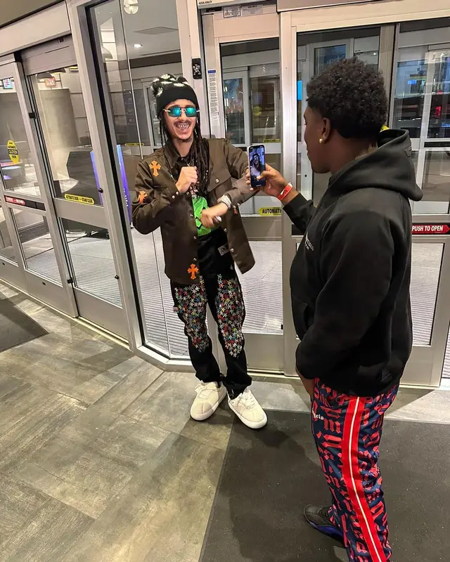BabyTron outfit in Chrome Hearts, Pale, and Marni, 2023