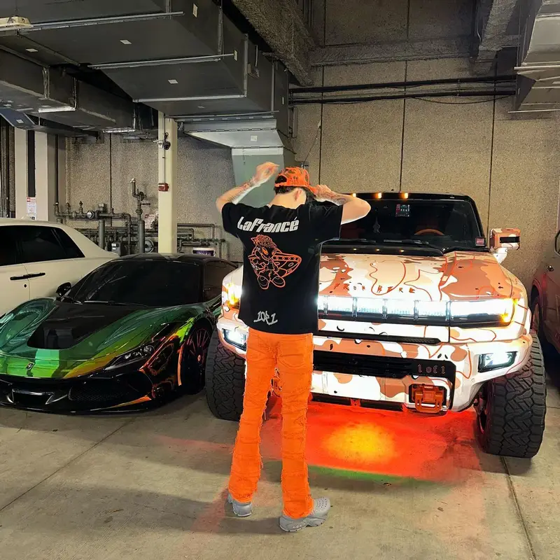 LaMelo Ball outfit in LaFrance, Valabasas, and Louis Vuitton, 2023