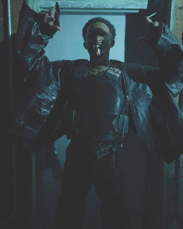 Playboi Carti outfit in T K Specialities, Kadoya Leathers, and Balenciaga, 2023