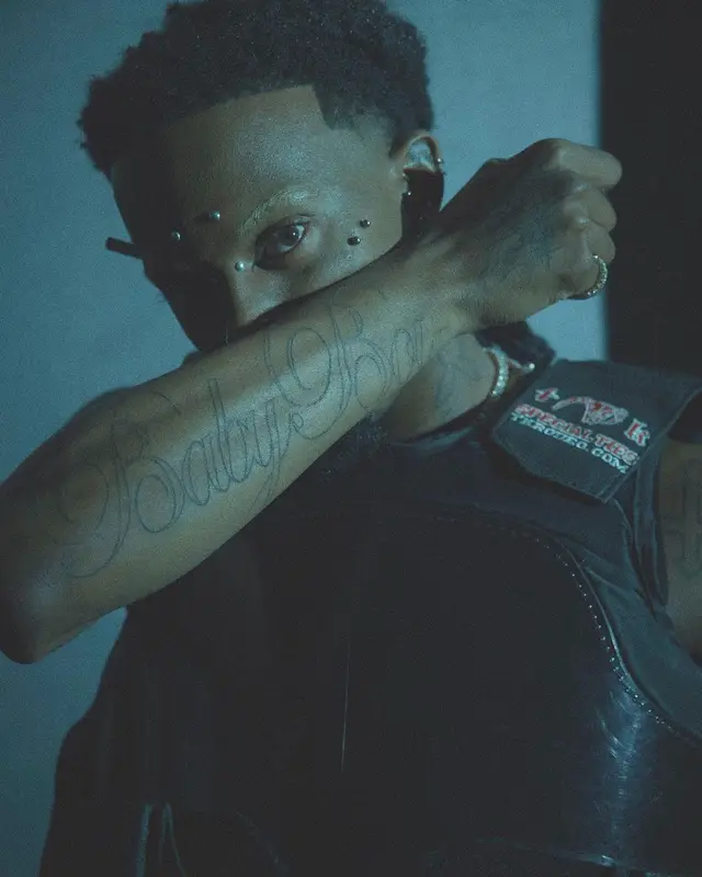 Playboi Carti outfit in T K Specialities, Kadoya Leathers, and Balenciaga, 2023