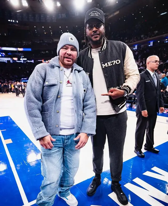 Fat Joe outfit in Amiri, Carhartt, and Sacai, 2023