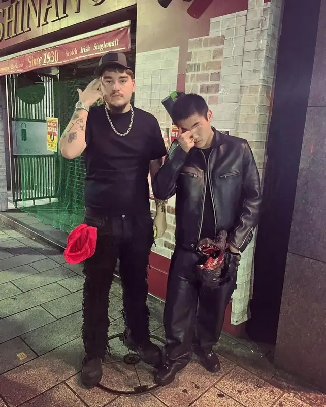 Yeat outfit in Rick Owens, Balenciaga, and 13 Stripes, 2023