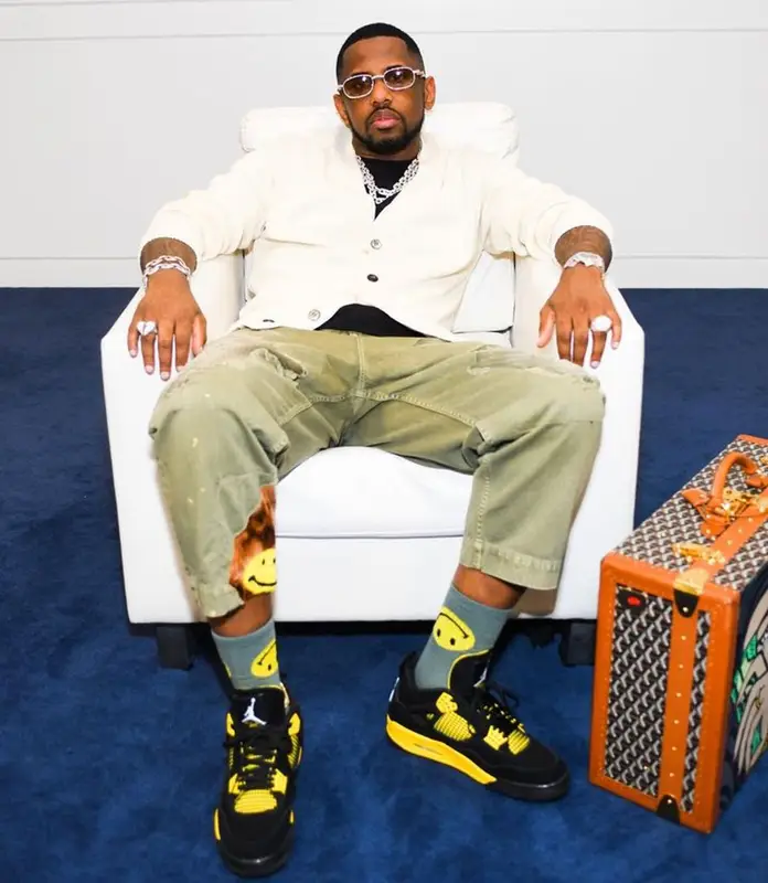 Fabolous outfit in Kapital and Jordan, 2023
