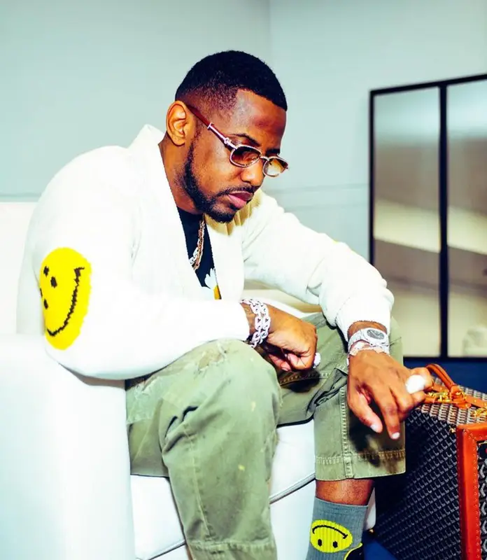 Fabolous outfit in Kapital and Jordan, 2023
