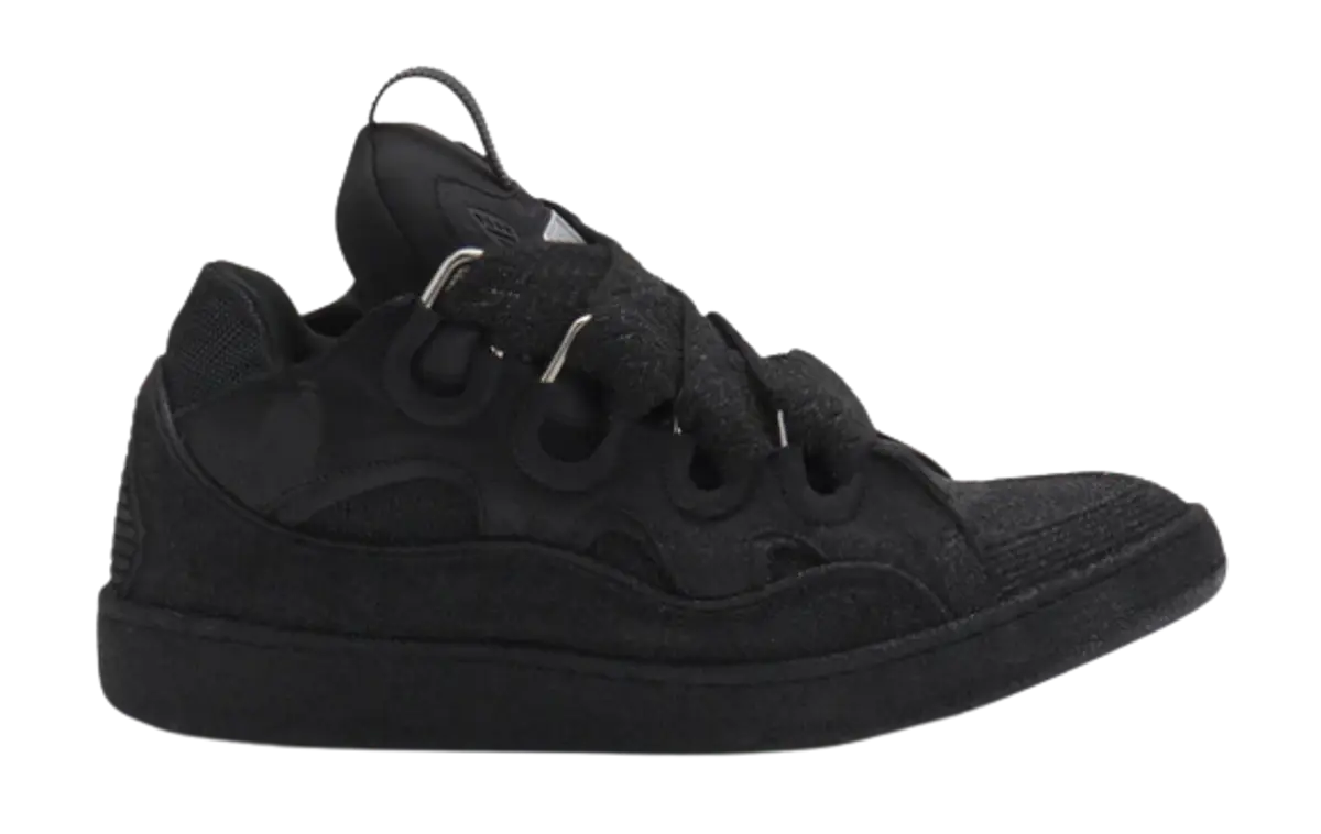 Lanvin Black Leather Curb Sneakers $1390