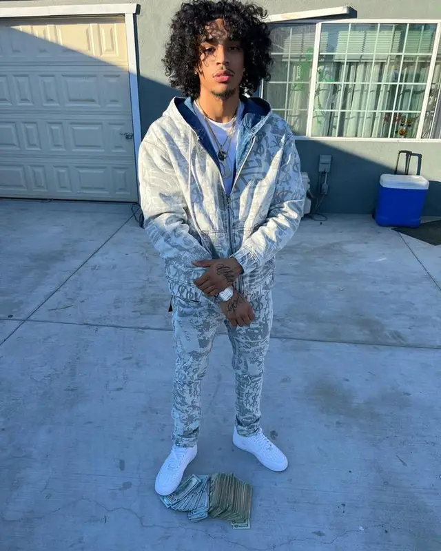 Jay Cinco outfit in Ksubi and Nike, 2023